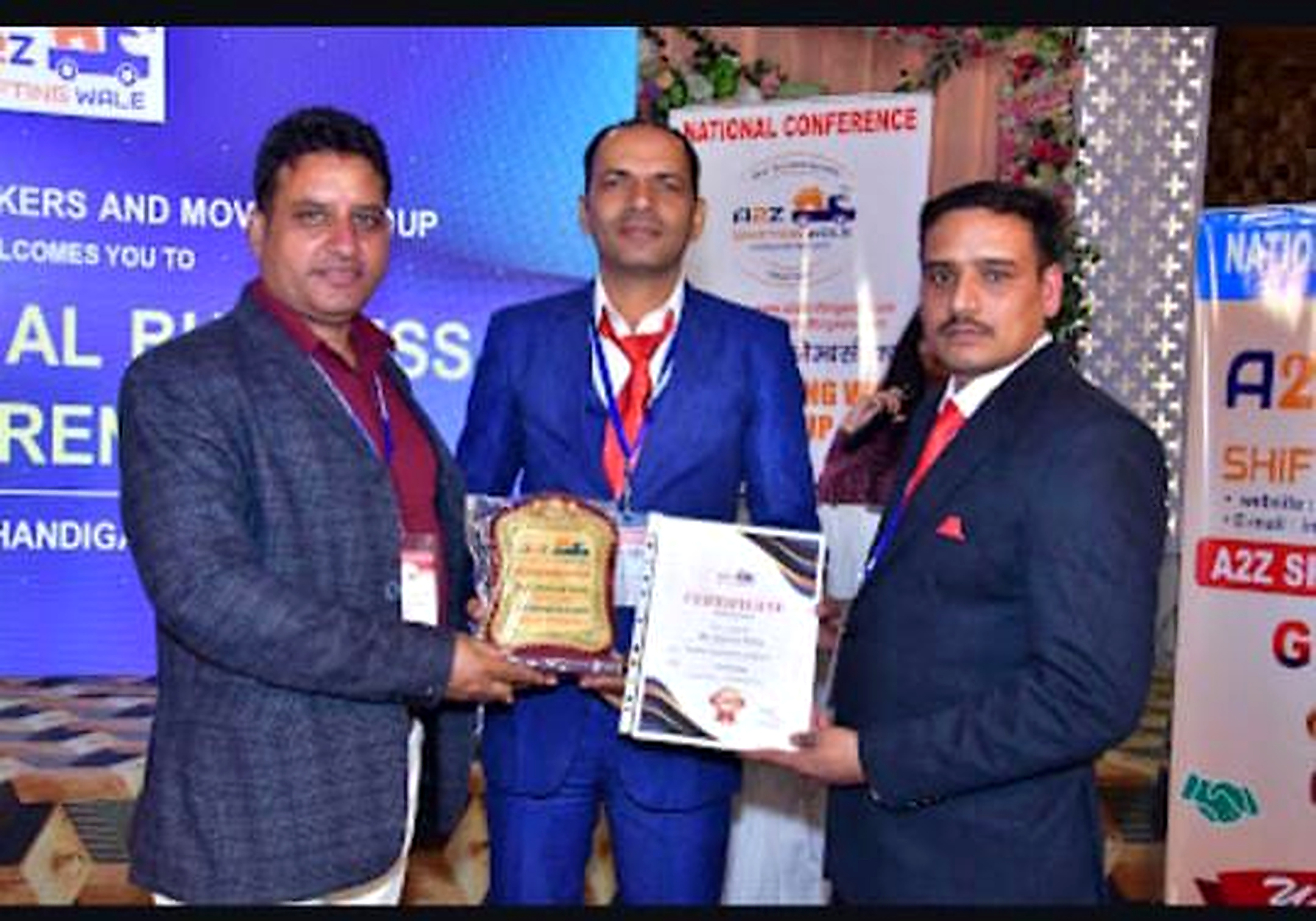 Pushpak Cargo Receiving National Industry Award at Gangtok Ceremony